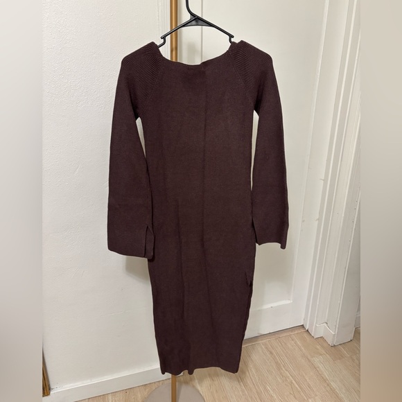 New Her Bottari bare neck sweater Midi Dress size large - Picture 4 of 9